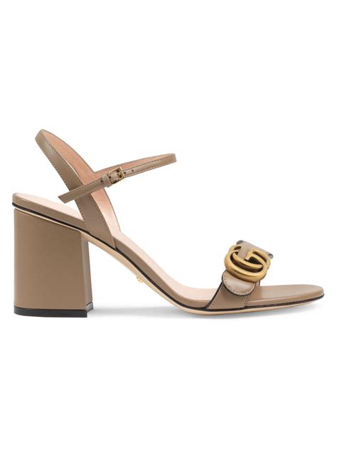 gucci marmont gg ankle strap sandals|Gucci Marmont sandals review.